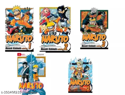 Naruto Valume 1 2 3 4 and 5 combo pack( by paperbag)