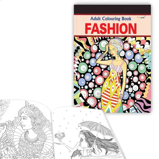 Fashion - Adult Colouring Book : Art Therapy for Adults Elegant Coloring Book Coloring Pages for creativity Colouring Designs to Colour