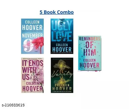 9 November+ Ugly Love + It End With Us + Verity + Reminder Of Him( Combo 5 Books ) Paperback -2022 (Paperback Colleen Hoover)