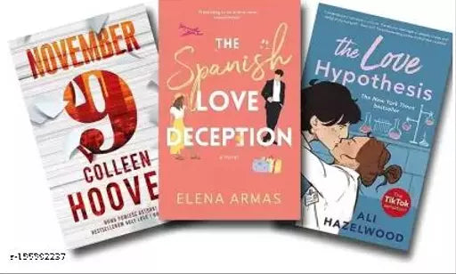 November 9 + The Spanish Love Deception + The Love Hypothesis (Special Combo Of 3 Books) (Paperback Colleen hoover Ali Hazelwood Elena armas)