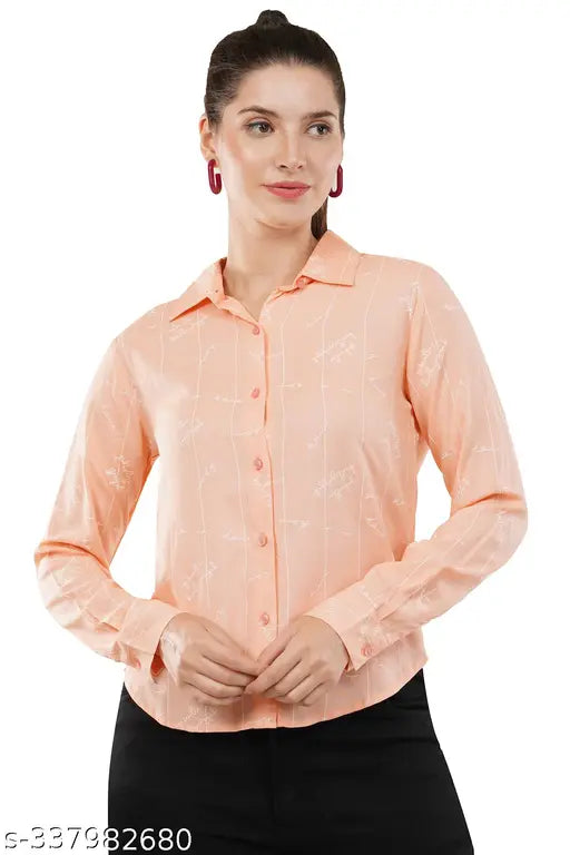 Womens Typography Printed Shirt