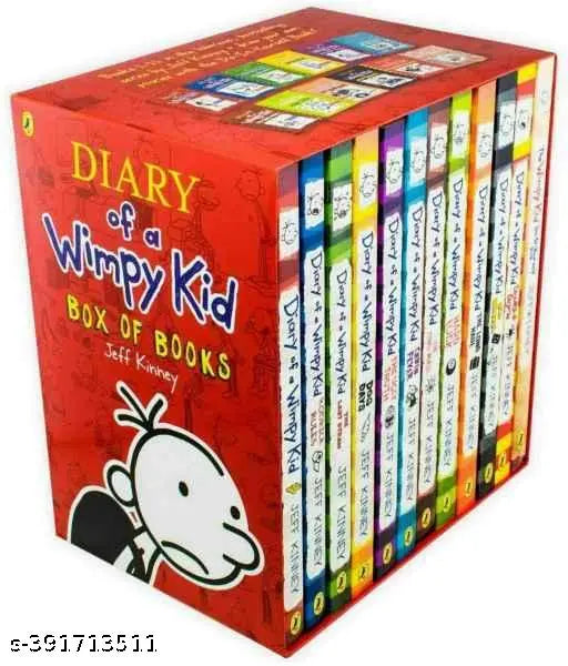 Diary Of A Wimpy Kid 12 Books Slipcase (Paperback Jeff Kinney)
