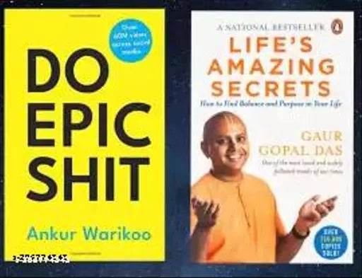 DO EPIC ….. + Life’s Amazing Secrets (Paperback Ankur Warikoo Guru Gopal Das) (2 BOOKS COMBO)
