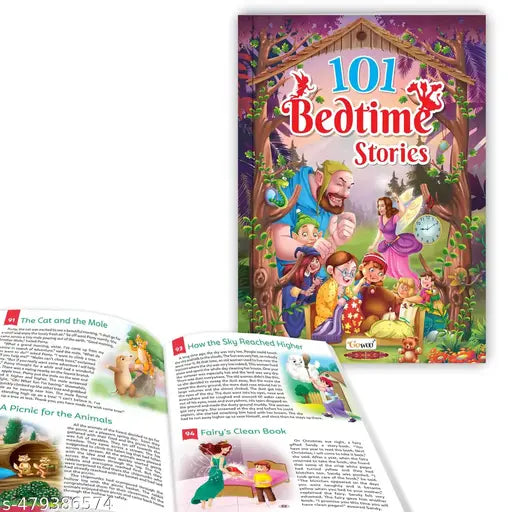 101 Bedtime Stories book for kids (Ages 3-12) (Paperback) : Story Books for Kids Fun and Educational Tales for Kids A Bedtime Storybook for Young Readers