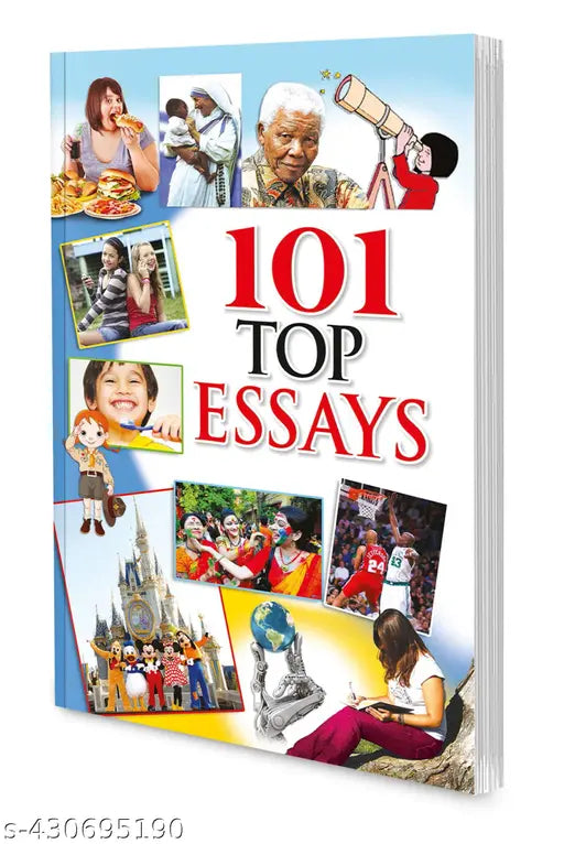 101 Top Essays Book : Kids Learning Books Top Essays for Kids Esssays Books - Essays & Unseen Passage Book.