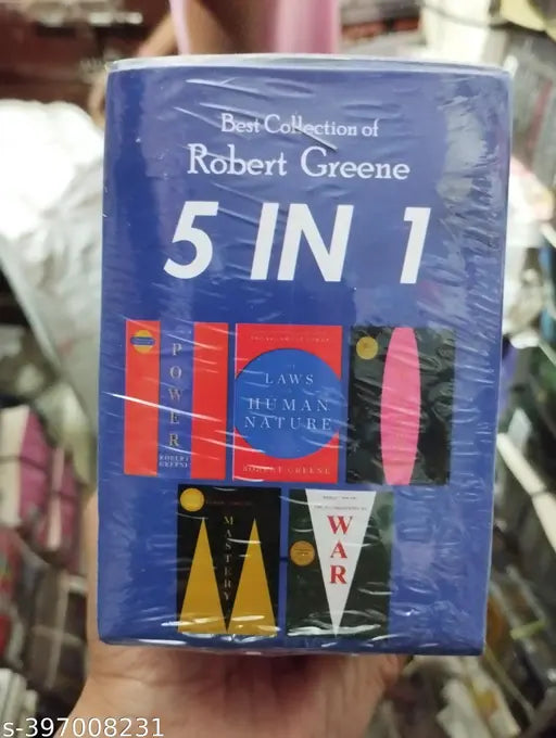Best Collection Of Robert Green 5 In 1 Concise Books :- Laws Of 48 + Human + Seduction + Mastery + War (English Paperback Robert Green)