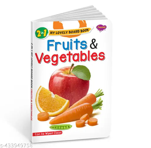 Fruits and Vegetables Book : Educational Book for Children Fruits and Vegetables Book Kids Board Books - Books for Kids