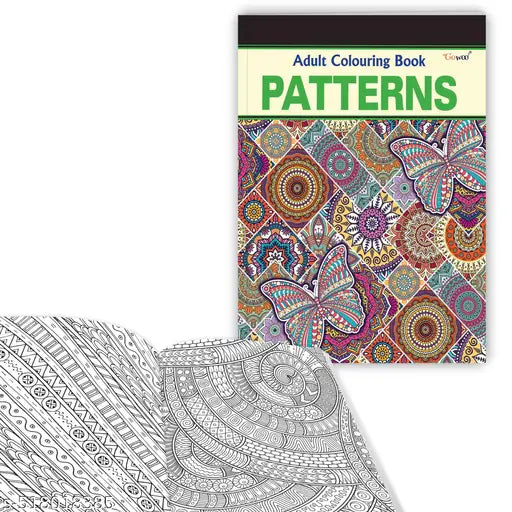 Patterns - Adult Colouring Book : Fun patterns designs for kids and adults Relaxing colouring art Adult coloring book for stress relief