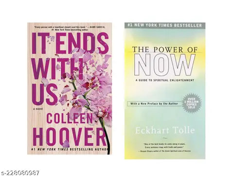IT END WITH US BY COLLEEN HOOVER + THE POWER OF NOW BY ECKHART TOLLE