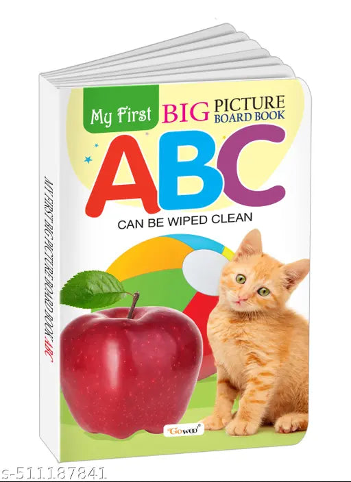 My First Big Picture Board Book ABC : Early learning book for kids Interactive board book for toddlers Educational book for toddlers Baby first learning book