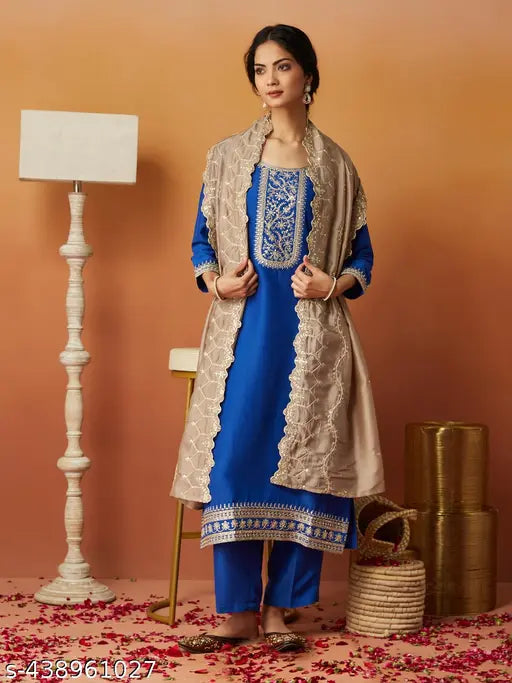 MOKOSH Womens Heavy Dupatta Kurta Set