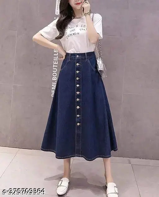 Woman Denim Skirt