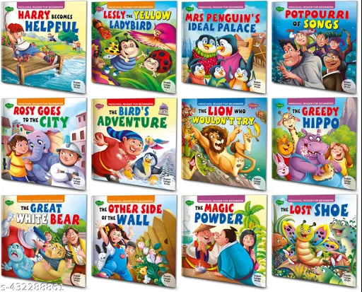Educational books collection for Earlyreaders : Kids learning Storybooks Learning books for kids Toddlers story collection - Set of 12 books for early learners (Paperback).