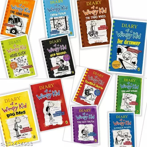 Diary of Wimpy Kids Set of 12 Original Book Set English - Paperback Bunko – 1 January 2023