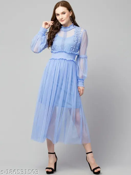 Trendy Lace Net Dresses