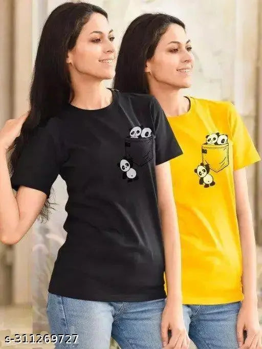 COTTON PRINTED T-SHIRT FOR WOMEN & GIRLS