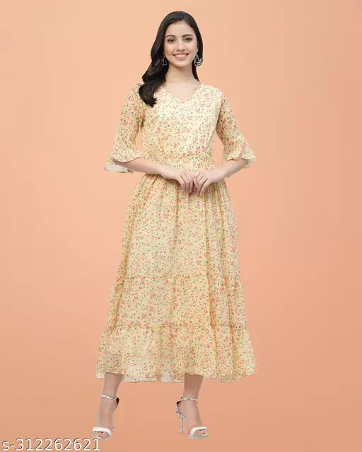 MISS AYSE Women's V-neck Dresses