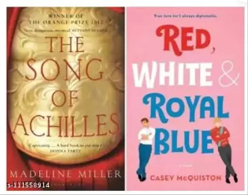 Red White & Royal Blue & The Song Of Achilles (Paperback Madeline Miller)