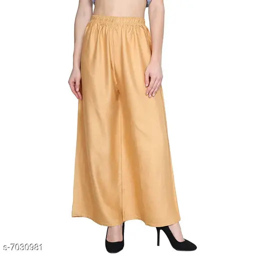 Classy Women's Palazzo Gold color combination