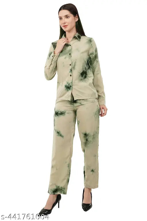 Avyola Womens Tie & Dye Co-ord Set