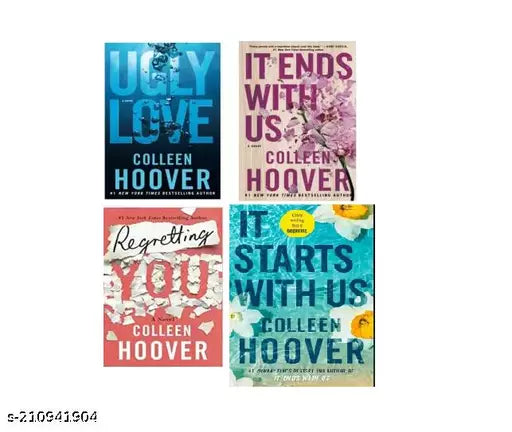 (Best Combo 4 Book) It Ends With Us: A Novel + Ugly Love: A Novel + Regretting You +It Starts With Us: A Novel by Colleen Hoover - 1 January 2022  (Paperback  Colleen Hoover)