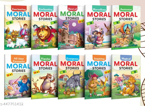 Essential Book Of All In One Story Book Set : My First Picture Library Set Educational picture Story books for toddlers Collection of 10 Story books