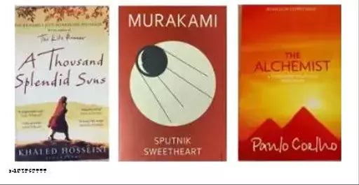 SET OF 3 Classic Story Books (Paperbook Murakami Haruki Paulo Coelho Khaled Hosseini)