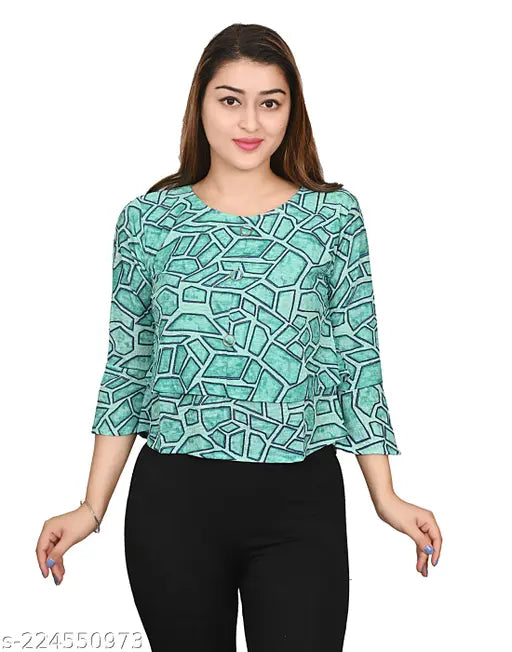Woman Self Design Top