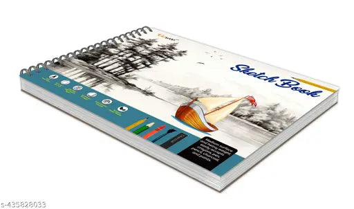 Big Size Premium Sketch Book : (27.5 x 34.7 cm) 36 sheets Sketch book For Artists Top Spiral-Bound 140 GSM Thick Paper For Drawing Painting And Sketching