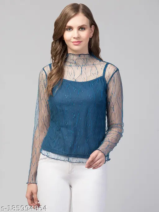 Trendy Stylish Mesh Top