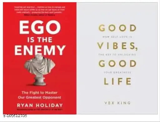 Good Vibes Good Lives + Ego Is The Enemy (Paperback Vex king + Ryan Holiday)