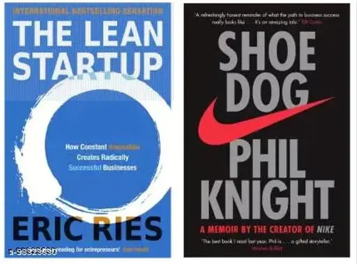 Lean Startup + Shoe Dog (Best Selling Combo) (Paperback Eric Ries Phil Knight)