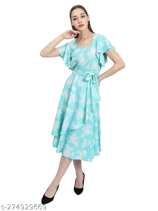 Women & girls printed stylish dress