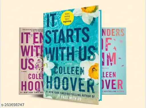 IT STARTS WITH US By COLLEEN HOOVER + & IT ENDS WITH US By COLLEEN HOOVER + REMINDERS OF HIM BY COLLEEN HOOVER COMBO