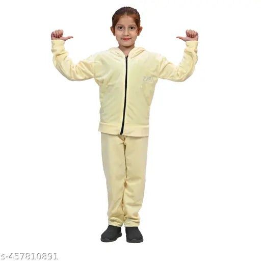 Girls Velvet Tracksuit