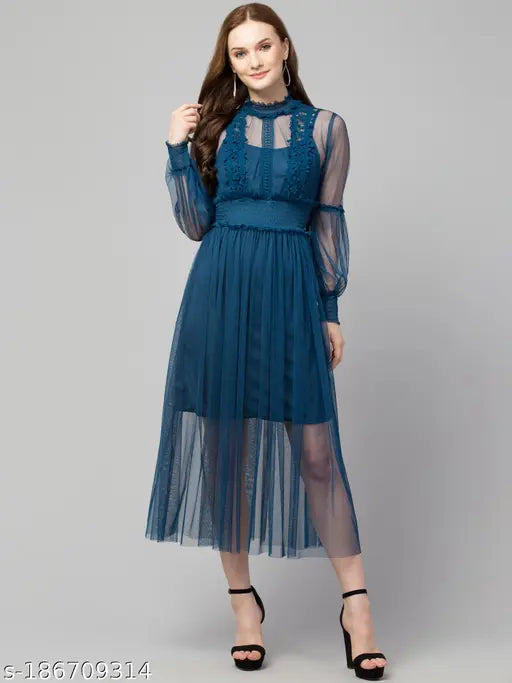 Trendy Lace Net Dresses