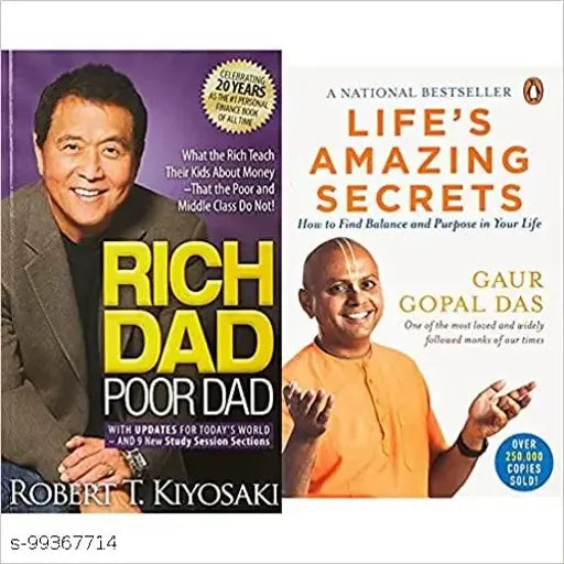 Rich Dad Poor Dad+Life's Amazing Secrets: How to Find Balance and Purpose in Your Life(Set of 2books)