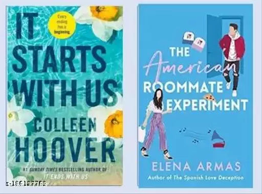 It Starts With Us & American Roommate -Combo (Set Of 2) By Colleen Hoover & Elena Armas (Paperback Colleen hoover & Elena Armas)