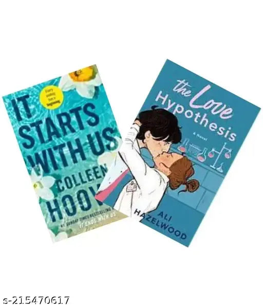 IT STARTS WITH US By COLLEEN HOOVER+THE LOVE HYPOTHESIS BY ALI HAZELWOOD