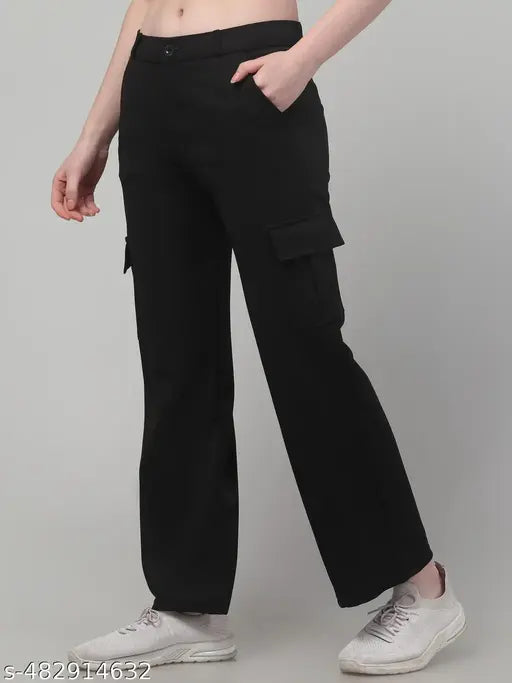 Women solid stylish cargo bell boutam apnts