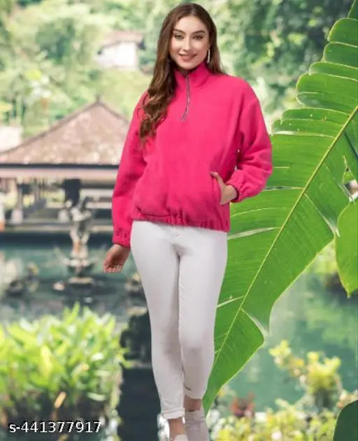 Womens Sweatshirts Half Zip Cropped Casual Pullover Thumb Hole Classic Comfy Spring and full