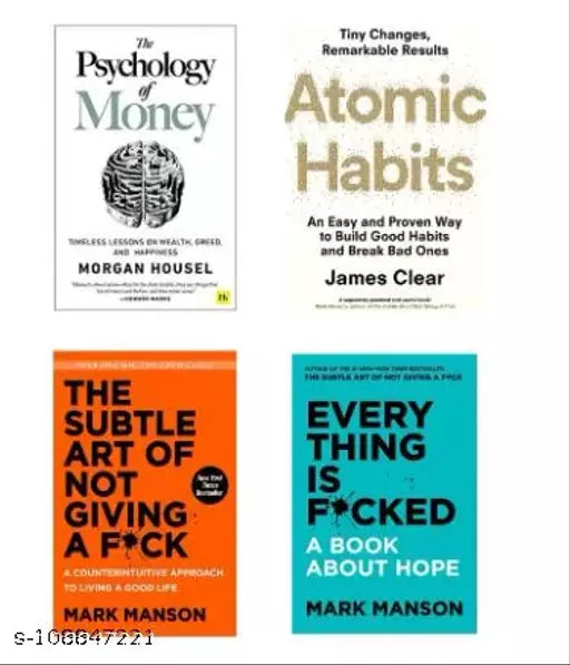 The subtal art + Every thing + Atomic habit + Psycology of money
