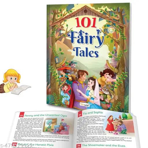 101 Fairy Tales book for kids (Paperback) :- Kids learning storybook Fun and educational Classic fairy tales Bedtime storybook for children for Ages 3-12 years