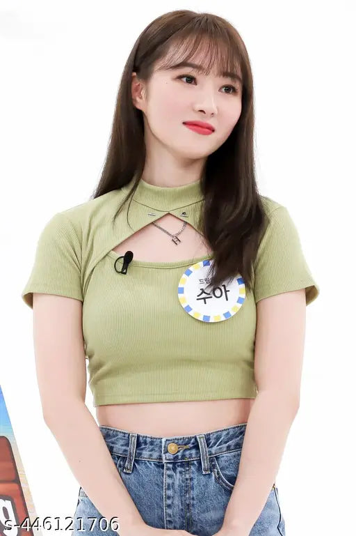 Nyra Cut Front Crop Top Latest Trending