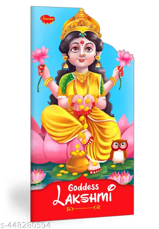 Lord Lakshmi Book In English : Children's mythology storybook Die-cut shape books Educational kid's storybook