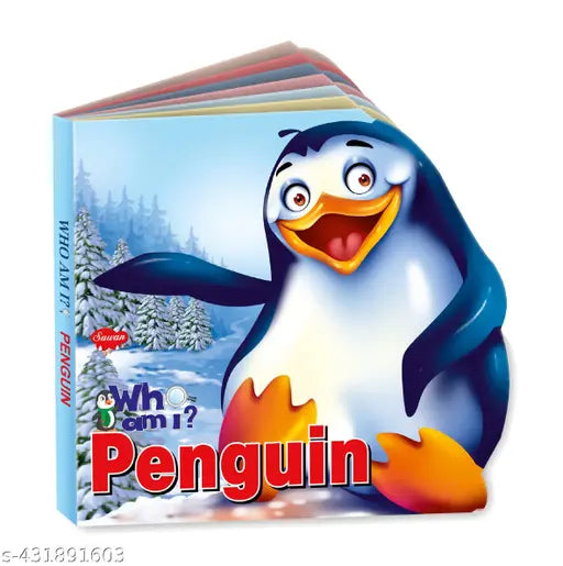 Penguin die cut board book for kids : Die cut board book for kids Learning book for kids Educational board books.