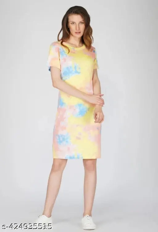 Stylish and trendy multicolor bodycon dress