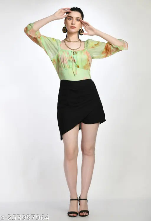 Stylish tie and dye Skort dress