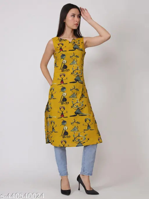 Women Floral Print Pure Cotton Straight Kurta