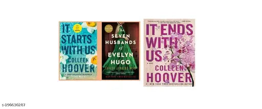 It Starts With Us+ It Ends with Us + Seven Husband - Combo (Set Of 3 ) By Reid Taylor Jenkins & Collen Hoover (Paperback Reid Taylor Jenkins & Collen Hoover)